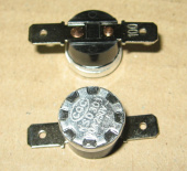 Термостат KSD301 t - 100*С, тип "W/O BHL", NC нормальнозамкнутый, W/O BHL без фланца, контакты гориз