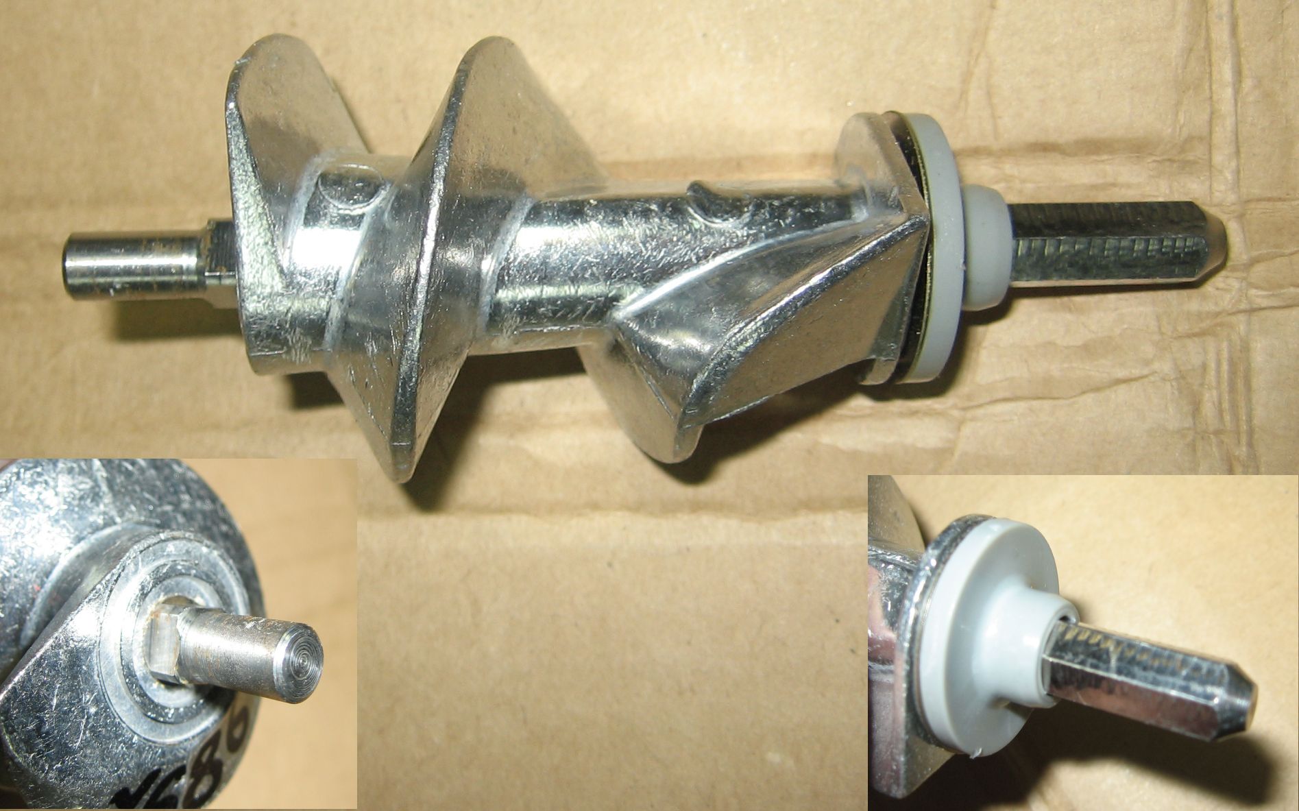 Шнек для мясорубок MOULINEX 4-х гранник (MS018 / 00604032)