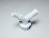 Переходник V-образный D=40 для подключения сливного шланга стиральной машины 20х23х40 белый