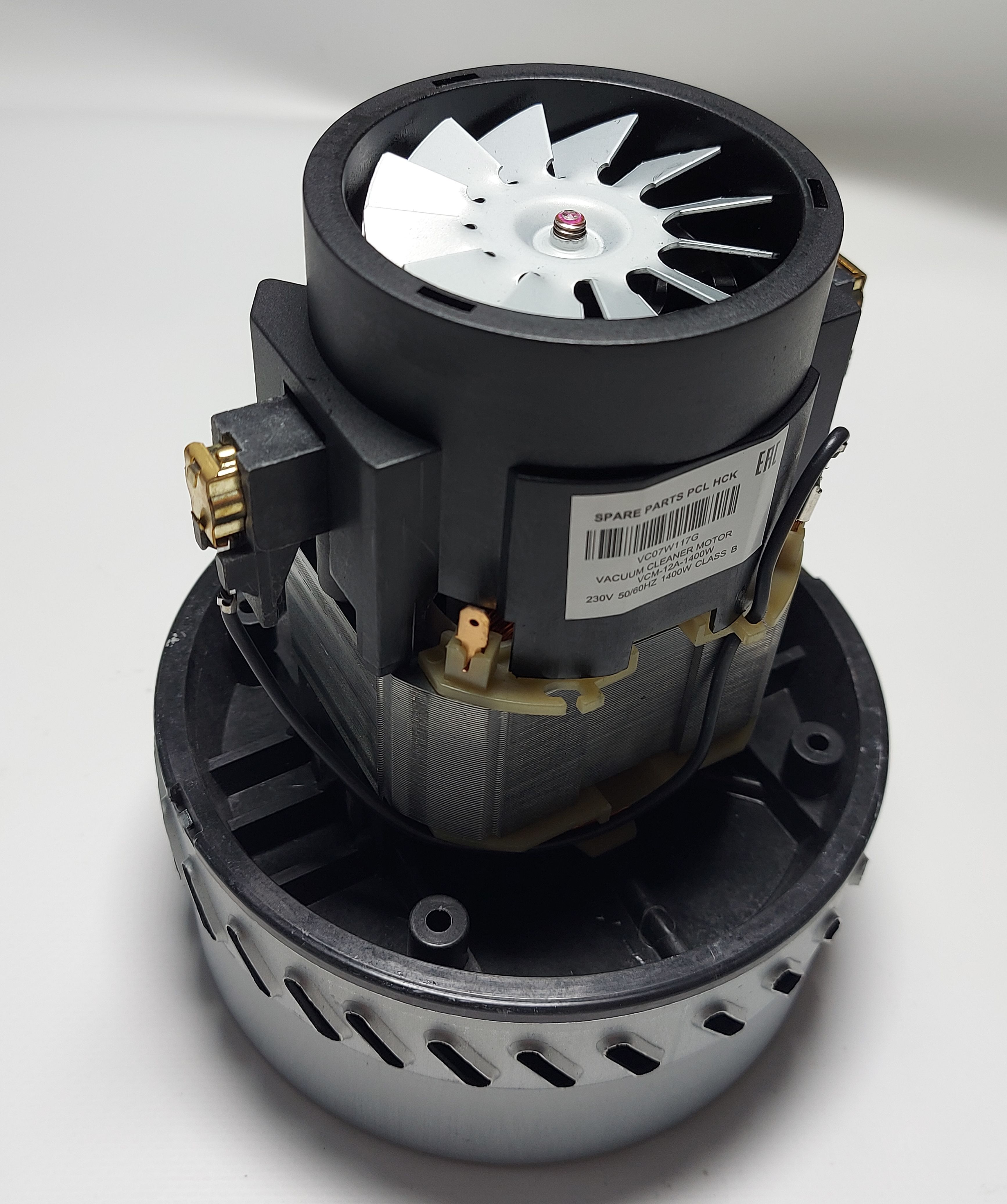 Двигатель для моющего пылесоса 1400W (H176 / h67,5  / Ø143)  (VCM-12A-1400 аналог YDC23) 