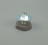 Ножка для стиральной машины M10 с широкой гайкой (M10x27, L-36 мм, d-36 мм) (SMA167)