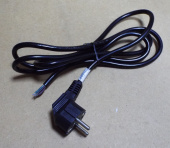 Сетевой шнур 1,8 м, сечение 3х0,75 (вилка угл.) (79816)