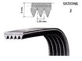 Ремень поликлиновый 1040 J5 (EL104J5 / 5PJ1040) (WN248)