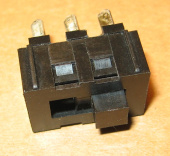 Движковый переключатель (Полозковый) 3-х контактный (на фен, вытяжку, ...)