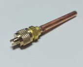 Клапан Шредера 1/4" 50 мм (толщина - 0,8 мм) заправочный сервисный штуцер