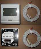 Термостат MENRED RTC 51.716 ( 5 - 50*С ) (220В 16А белый) (Программируемый с встроенным датчиком) (о