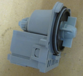 Насос стиральной машины 3 зашелки + 1 винт BOSCH / AEG / ZANUSSI / AEG 30W без улитки клеммы под фиш