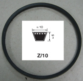 Ремень клиновой профиль Z (0) -  710 Lp / 690 Li  (Z 27) 