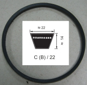 Ремень клиновой профиль C (В) - 2000 Lp / 1941 Li