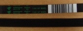 Ремень поликлиновый 1181 / 1187 Н7 (EL1181H7 = EL1187H7 / 8PH1181 = 8PH1187) (hutchinson POLY-V BELT