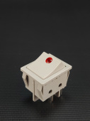 Переключатель клавишный (рокерный) KCD4-201N-B ON-OFF 30A/250V с индикацией