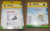Пылесборники OZONE microne M-10 для пылесоса PHILIPS синтетические (4 шт.)