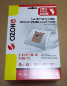 Пылесборники OZONE microne XXL-02 для пылесоса ELECTROLUX синтетические (12 шт.)