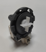 Насос для стиральной машины, зашелки 8 шт. по кругу, HANYU 30W без улитки клеммы под фишку спереди (