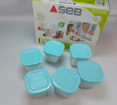 Комплект баночек с крышками в оригинальной упаковке йогуртницы Tefal YG65, YG66 (XF100101)