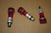 Индикатор (Лампочка неоновая в корпусе) N-805-R 220V (красный) D=10мм