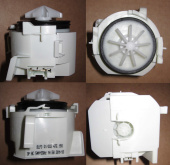 Насос для посудомоечной машины BOSCH 30W без улитки клеммы под фишку сзади (620774 / 297919 / 820620