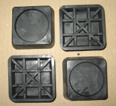 Подставка под ножки стиральной машины (квадратные, цвет: чёрный) (комплект 4 шт.) (виброопора для ст