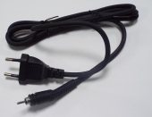 Кабель питания поворотный (шнур) 1,6 м (посадочный D=9,8мм, контакт D=7,6/2,5 180гр) для плоек, утюж