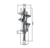 Шнек для мясорубок MOULINEX HV3 (MS005)