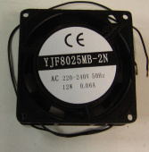Вентилятор плоский 80х80х25 (YJF8025MB-2N) 220-240V / 12W/0.06A (00103272)