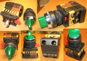 Переключатель позиционный 3SA12-22E-11XD/21 (green / зеленый, N/O + N/C, со стандартной ручкой и под