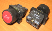 Кнопка LXA2 (3SA5)-BA4342 on-(off) (ZB2-BE102) (STOP) (без фиксации)