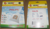 Пылесборники OZONE microne M-19 для пылесоса PHILIPS синтетические (3 шт.)