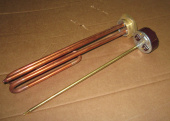 ТЭН водонагревателя, тип: RDT 3,0 кВт (3000W) (К) резьба D-42mm (в сборе)("не под анод") (00801818) с терморегулятором