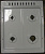 Лысьва Стол 4х конф. (ГАЗ) под электрод. цветовое исполнение белое RAL 9003 (Мод. ЭГ 401-2п; ЭГ 401-2с) (498 х 598 х 29 мм) (Лысьва № Дг400.1025)